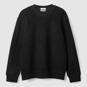 COS Teddy Oversized Sweatshirt Black Small